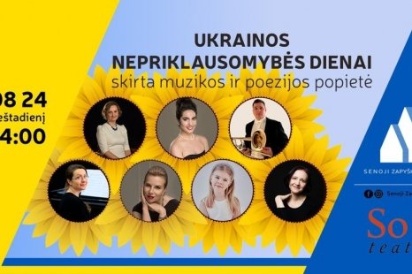 Ukrainos nepriklausomybės dienai skirtą muzikos ir poezijos popietė