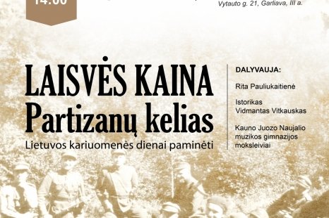 Susitikimas „Laisvės kaina. Partizanų kelias“