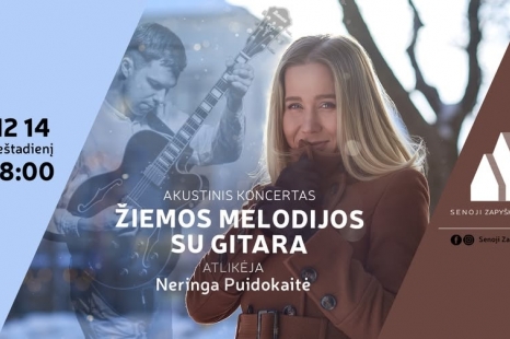 Akustinis Neringos Puidokaitės koncertas „Žiemos melodijos su gitara“