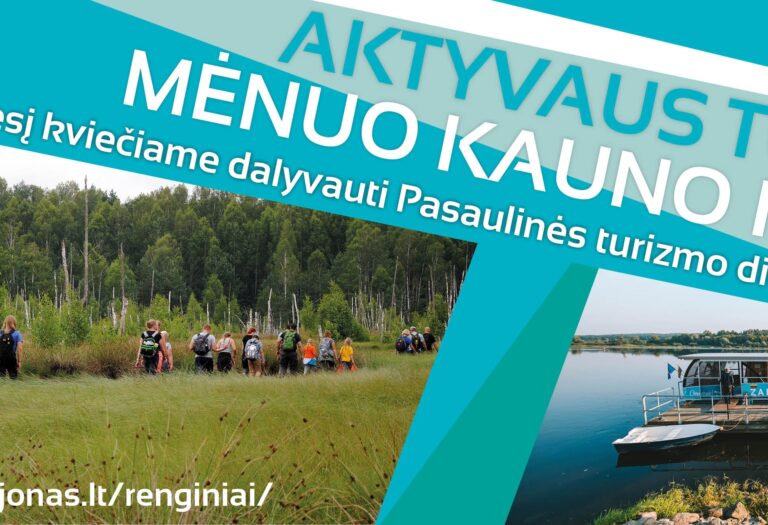 Kviečiame į pasaulinės turizmo dienos renginius Kauno rajone