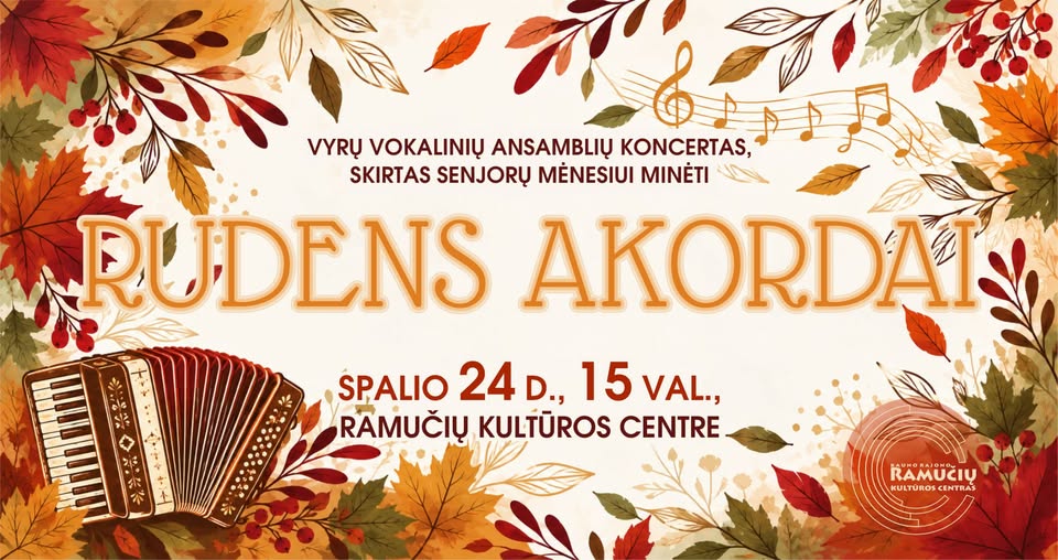 KONCERTAS „Rudens akordai“ plakatas