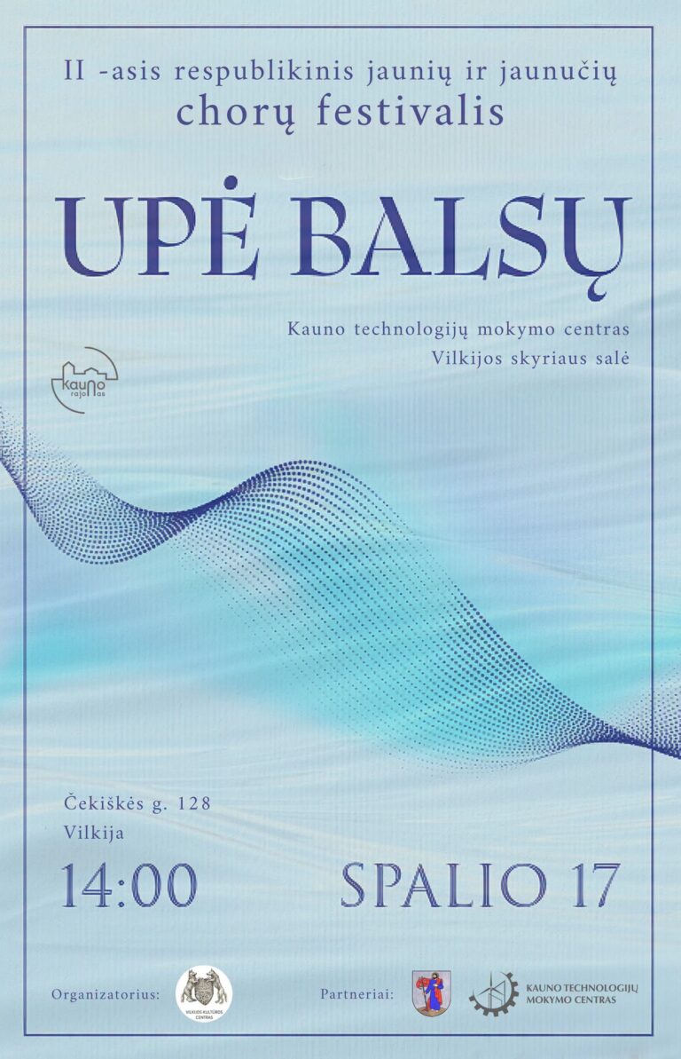 Jaunių ir jaunučių chorų festivalis „UPĖ BALSŲ“
