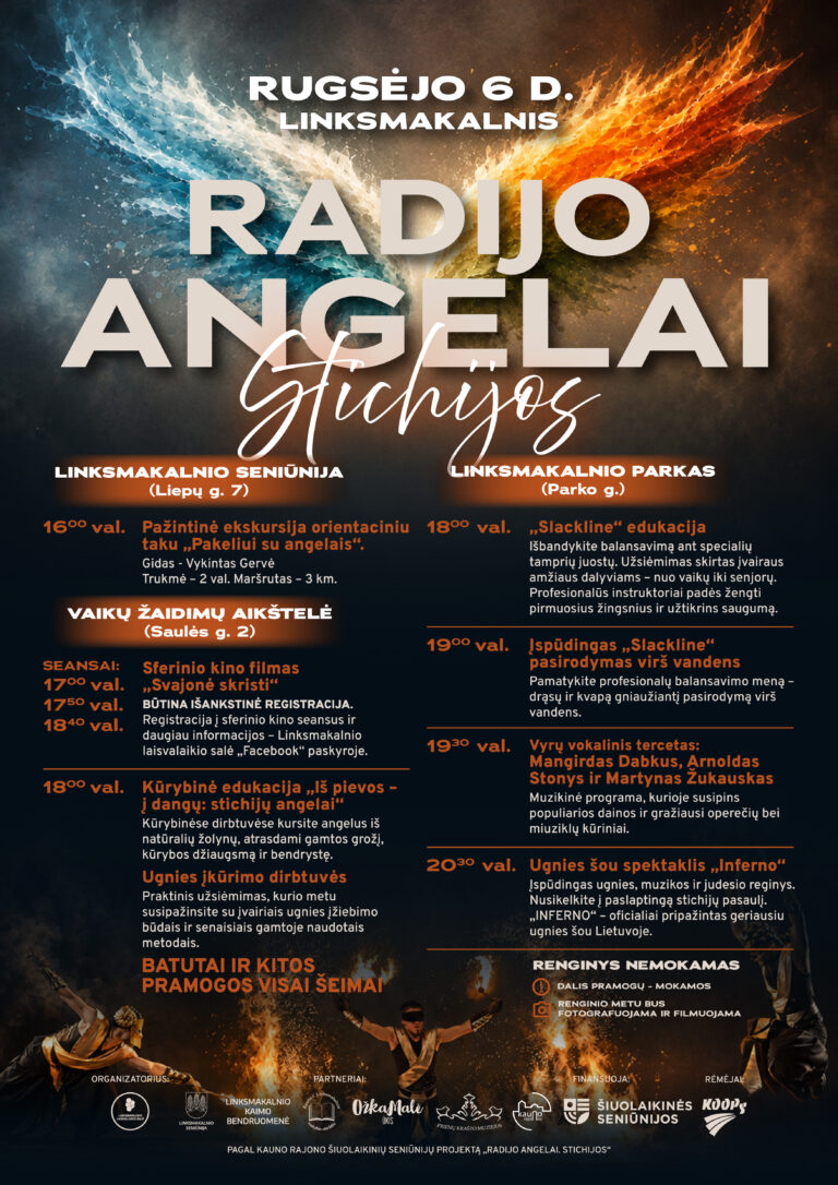 Renginys Linksmakalnyje „Radijo angelai. Stichijos“