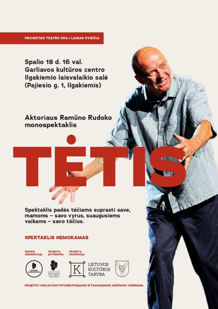 Ramūno Rudoko monospektaklis „Tėtis“