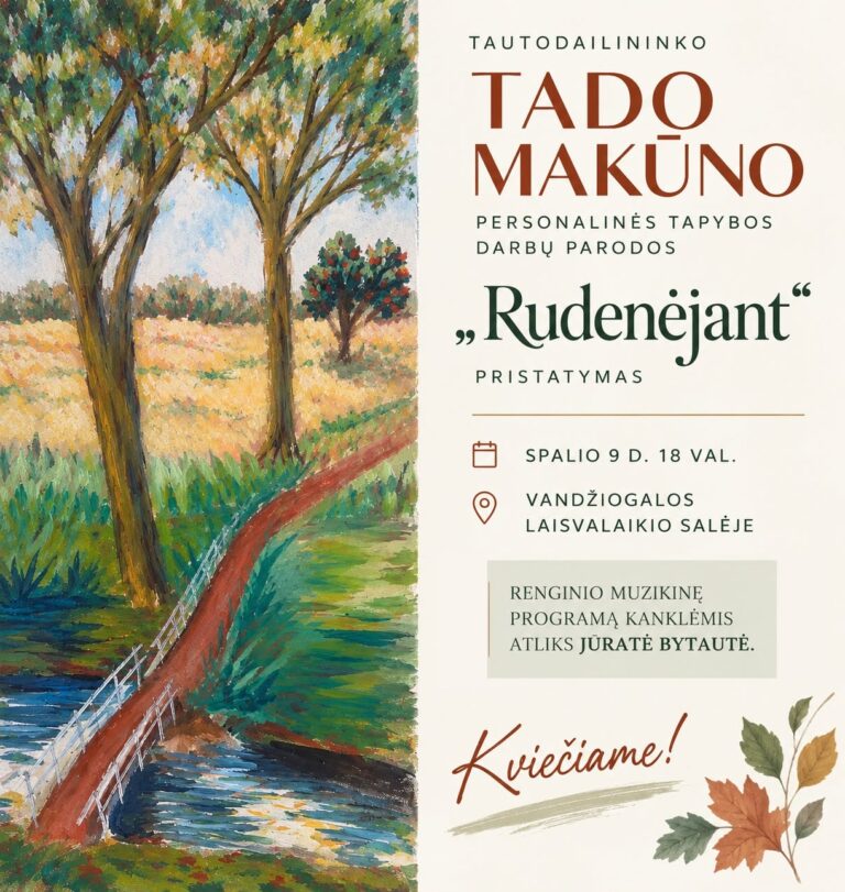 Paveikslų parodos „Rudenėjant“ atidarymas