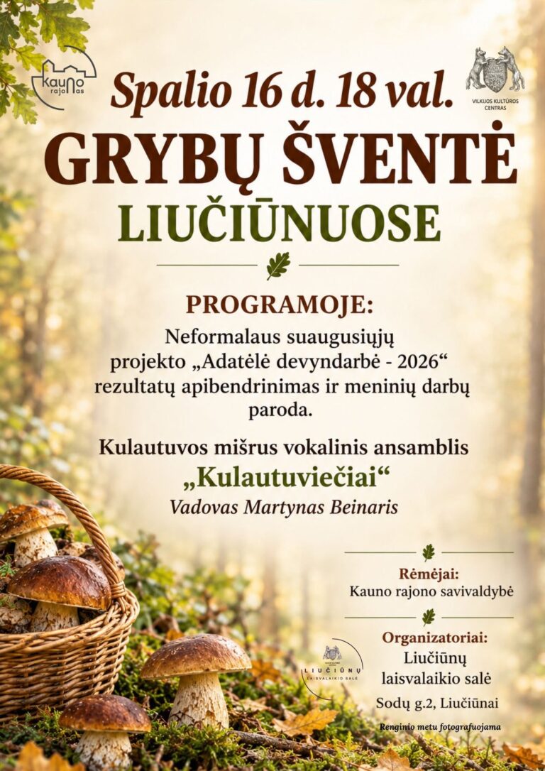 Grybų šventė Liučiūnuose!