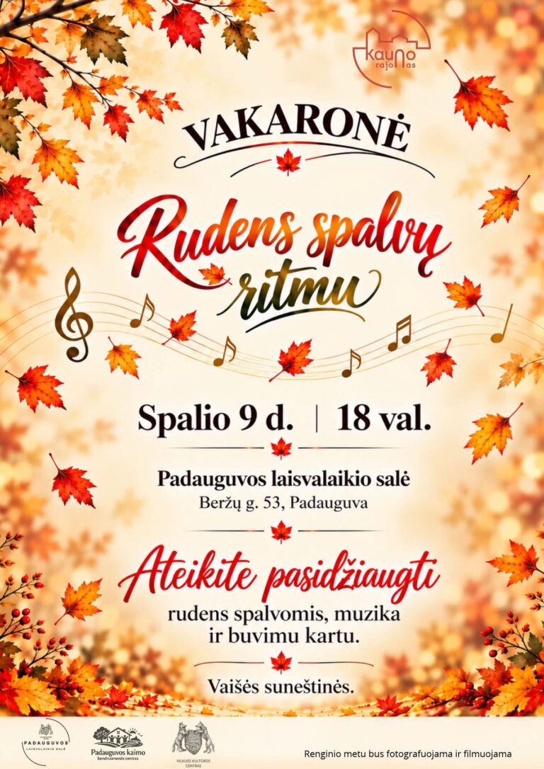 Vakaronė „Rudens spalvų ritmu“