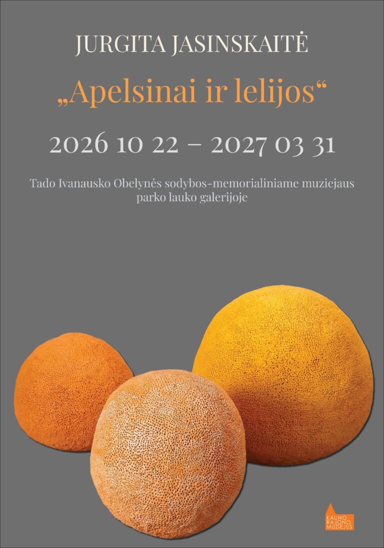 Obelynės lauko galerijoje – Jurgitos Jasinskaitės keramikos paroda „Apelsinai ir lelijos“